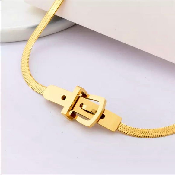 💙Trendy Gold Plated Chain Necklace - Picture 3 of 5